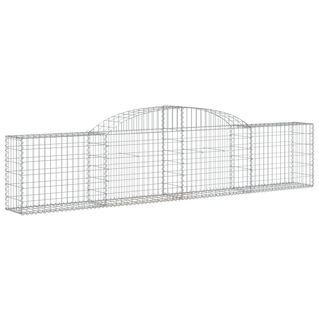 Lučne gabionske košare 2 kom 300x30x60/80 cm pocinčano željezo