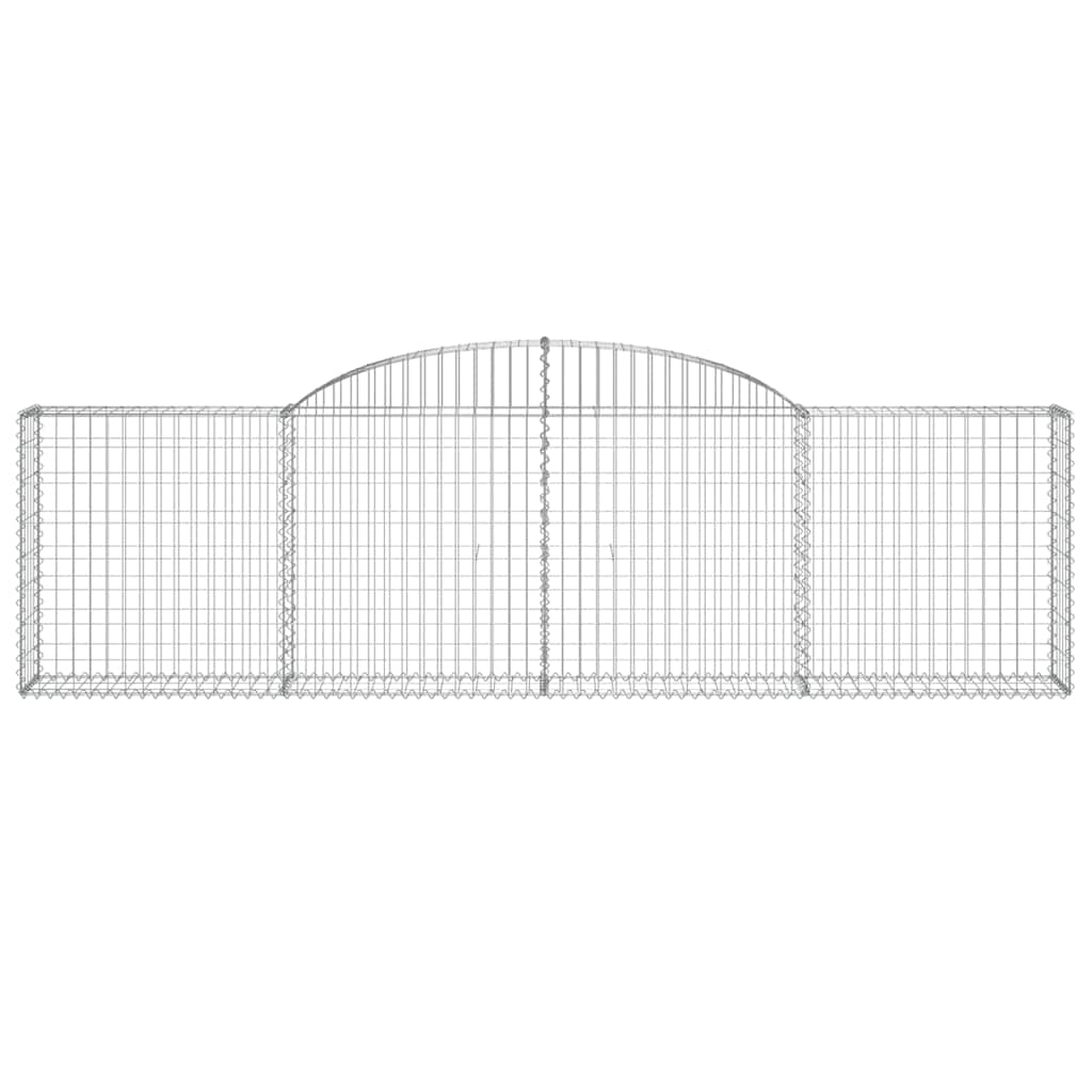 Lučne gabionske košare 5 kom 300x30x80/100 cm pocinčano željezo