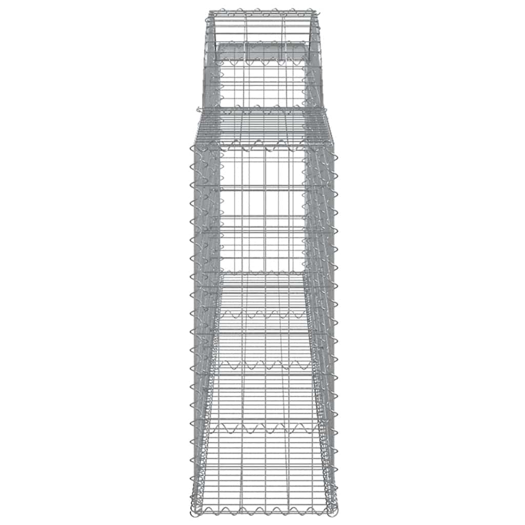 Lučne gabionske košare 5 kom 300x30x80/100 cm pocinčano željezo