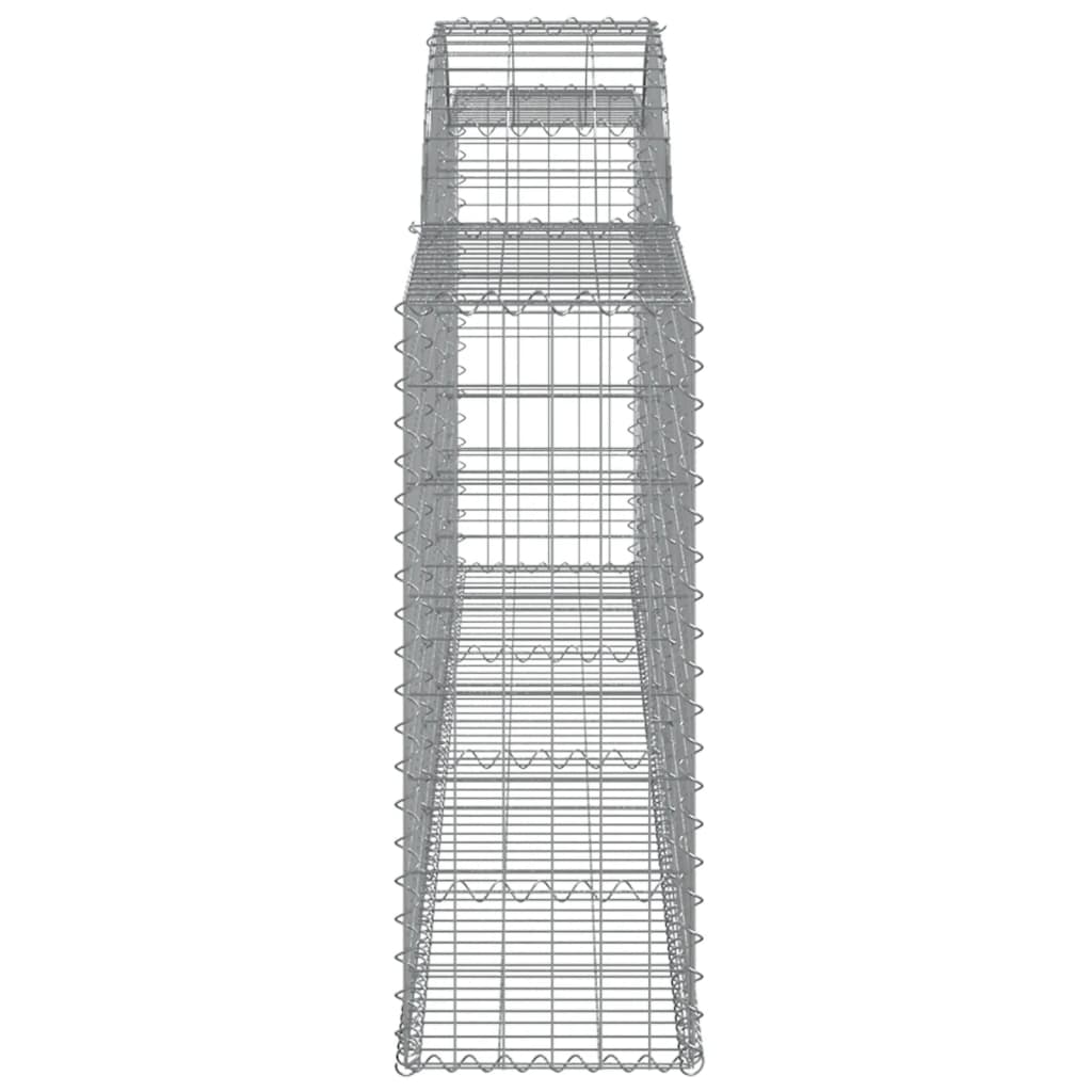 Lučne gabionske košare 17 kom 300x30x80/100cm pocinčano željezo