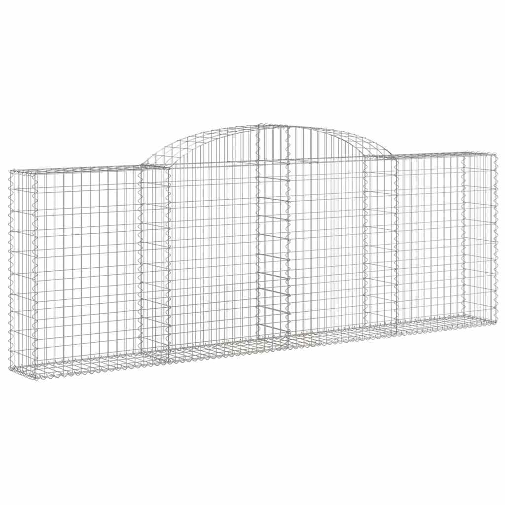 Lučne gabionske košare 8 kom 300x30x100/120cm pocinčano željezo