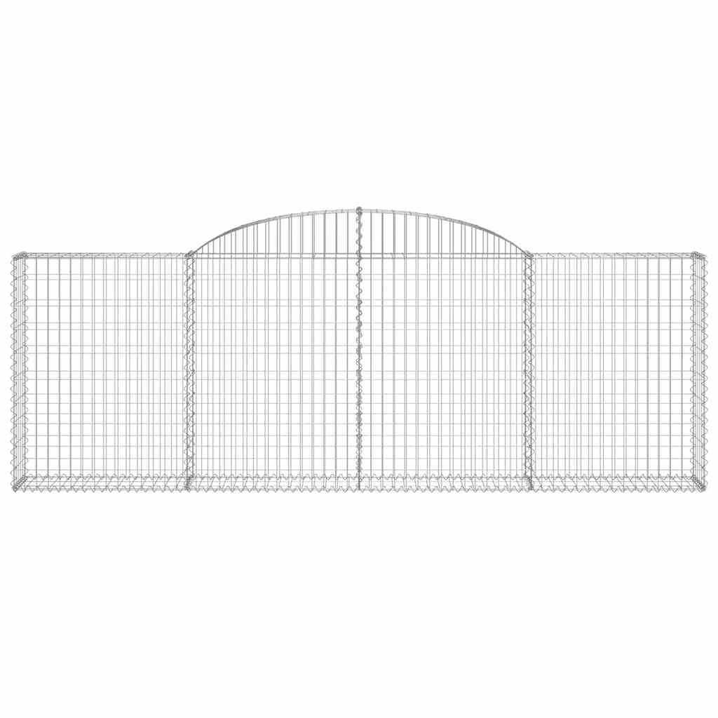 Lučne gabionske košare 8 kom 300x30x100/120cm pocinčano željezo