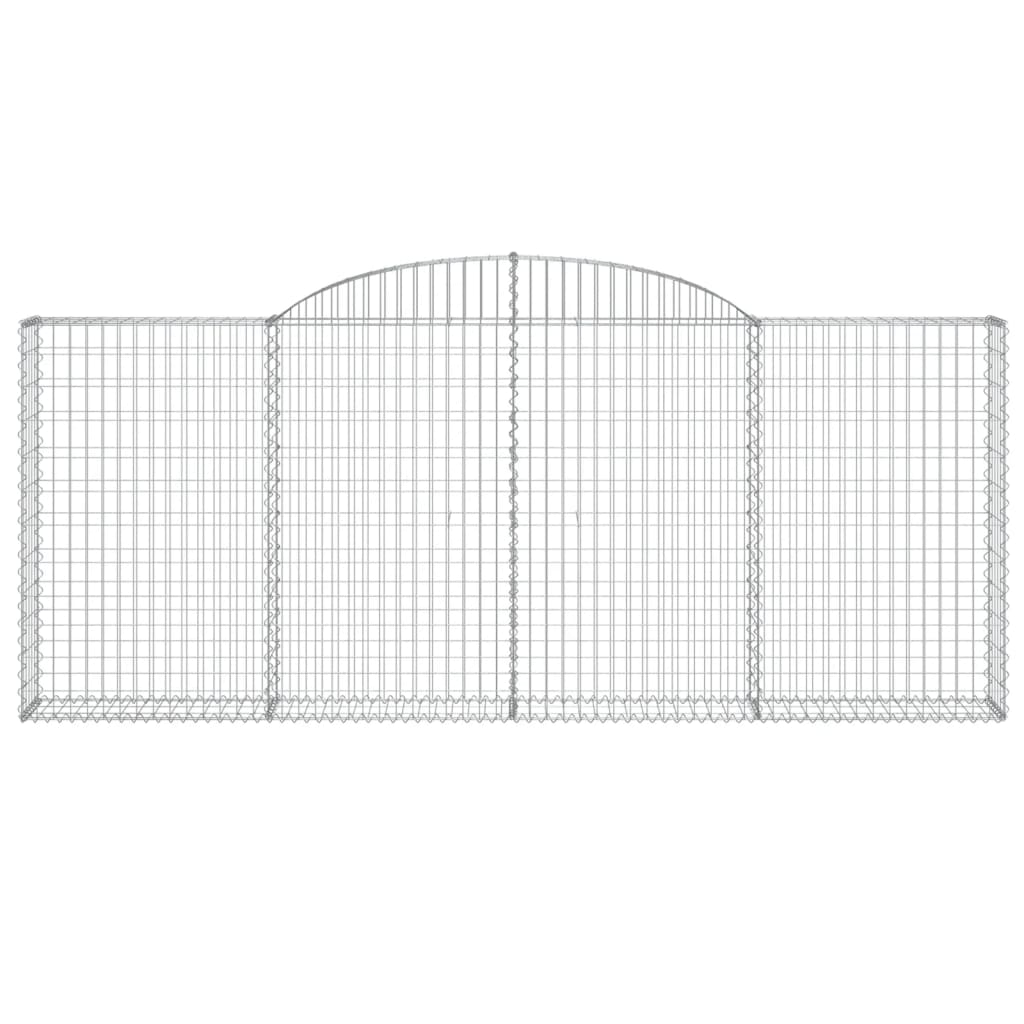 Lučne gabionske košare 2 kom 300x30x120/140cm pocinčano željezo
