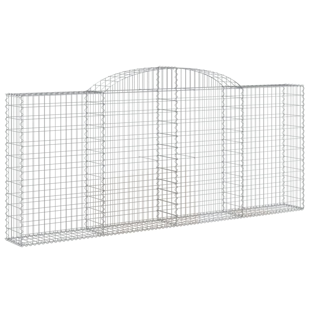 Lučne gabionske košare 10kom 300x30x120/140cm pocinčano željezo