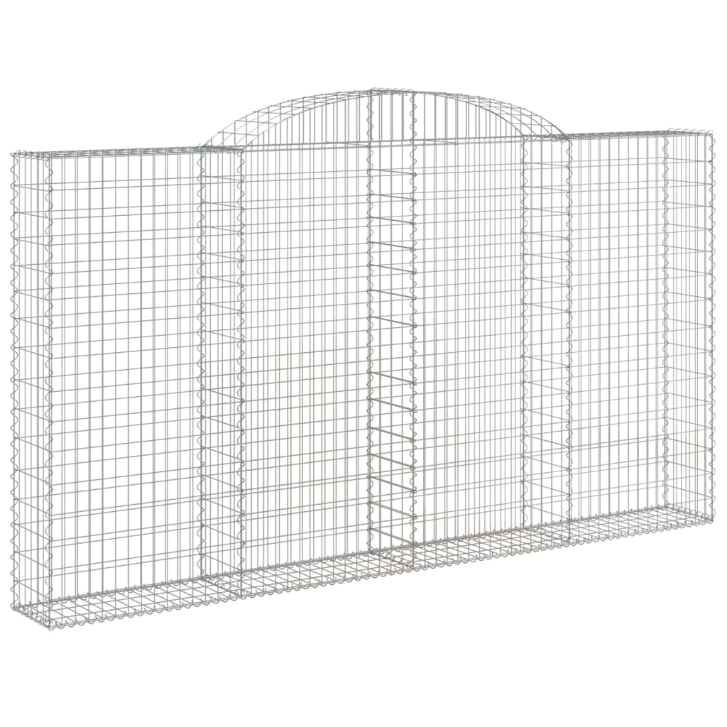 Lučne gabionske košare 2 kom 300x30x160/180cm pocinčano željezo