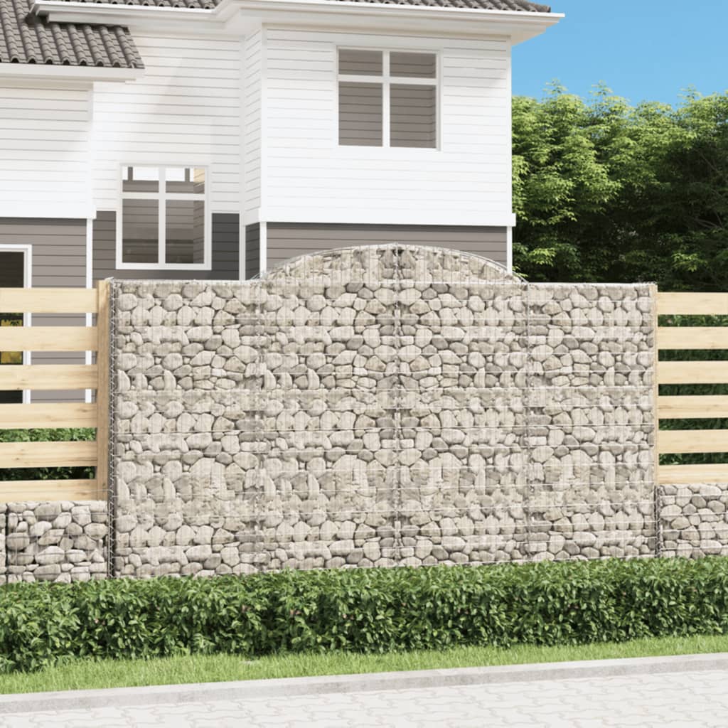 Lučne gabionske košare 2 kom 300x30x180/200cm pocinčano željezo
