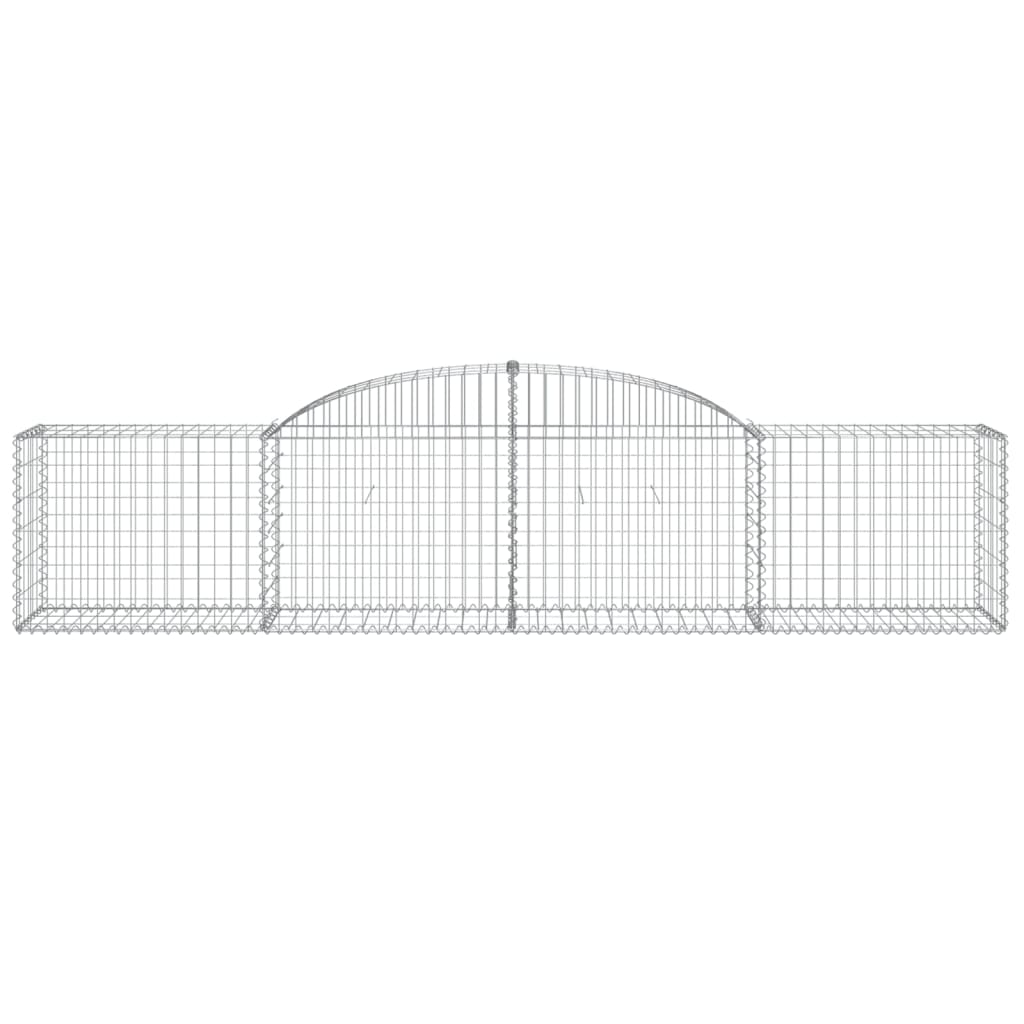Lučne gabionske košare 8 kom 300x50x60/80 cm pocinčano željezo