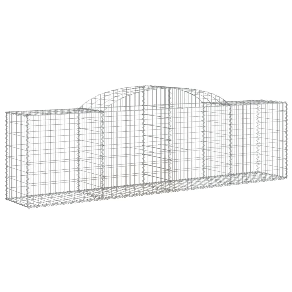 Lučne gabionske košare 5 kom 300x50x80/100 cm pocinčano željezo
