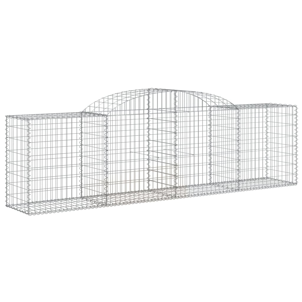 Lučne gabionske košare 8 kom 300x50x80/100 cm pocinčano željezo