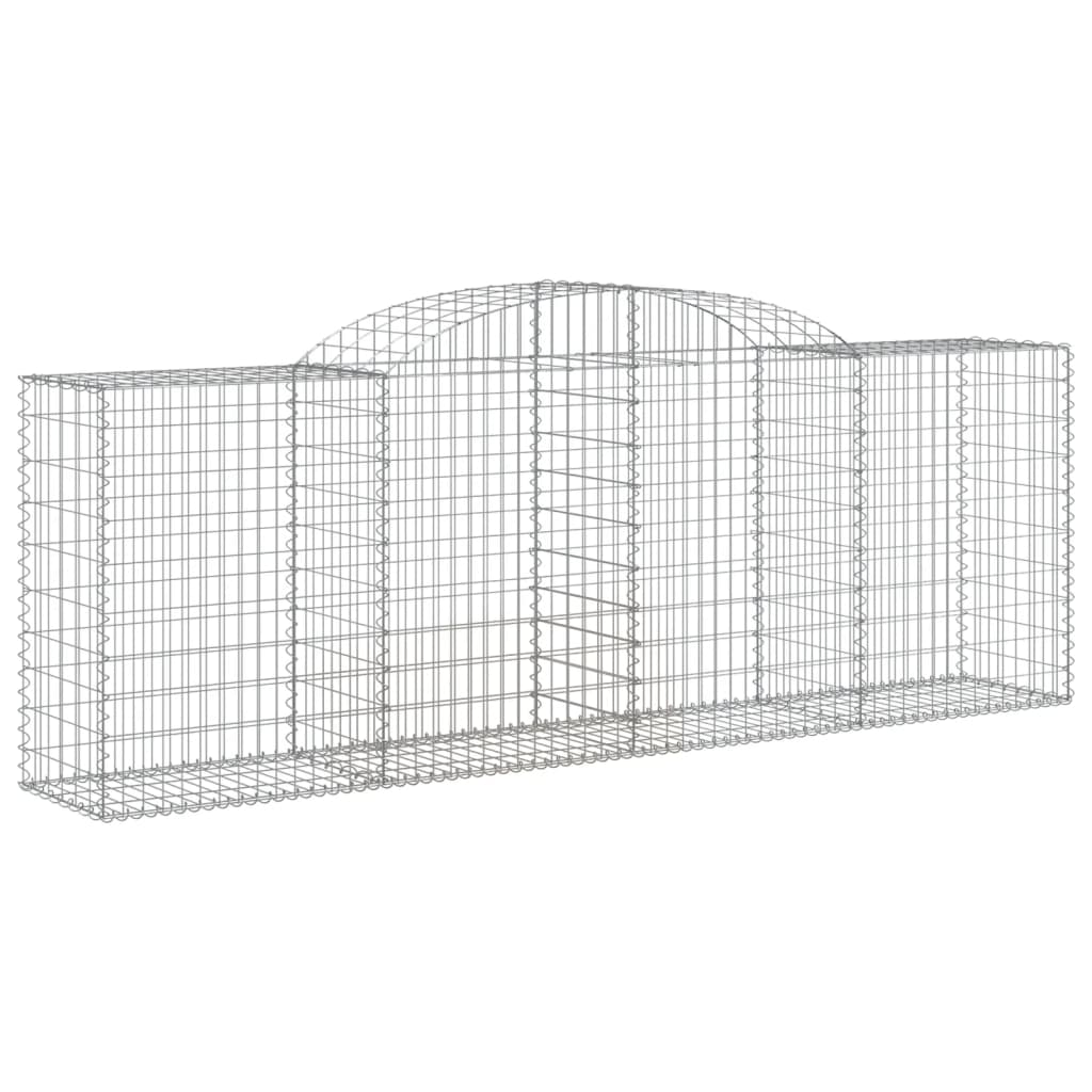 Lučne gabionske košare 2 kom 300x50x100/120cm pocinčano željezo