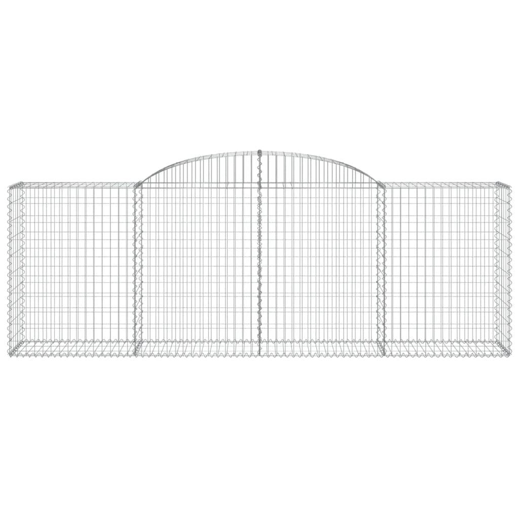 Lučne gabionske košare 4 kom 300x50x100/120cm pocinčano željezo