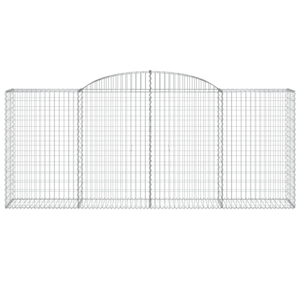 Lučne gabionske košare 9 kom 300x50x120/140cm pocinčano željezo