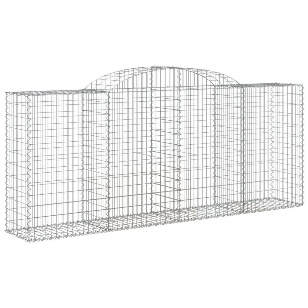 Lučne gabionske košare 17kom 300x50x120/140cm pocinčano željezo