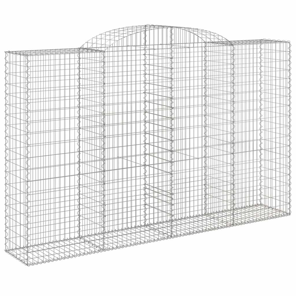 Lučne gabionske košare 15kom 300x50x180/200cm pocinčano željezo