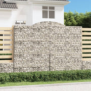 Lučne gabionske košare 11kom 300x50x220/240cm pocinčano željezo