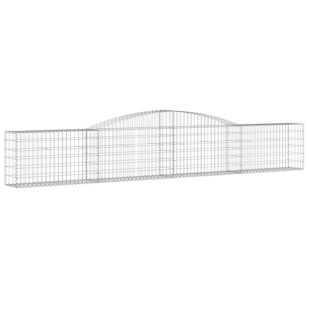 Lučne gabionske košare 4 kom 400x30x60/80 cm pocinčano željezo