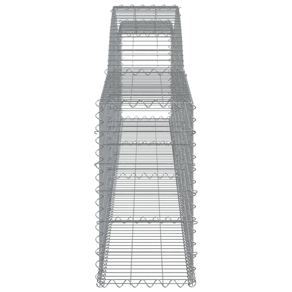 Lučne gabionske košare 10 kom 400x30x60/80 cm pocinčano željezo