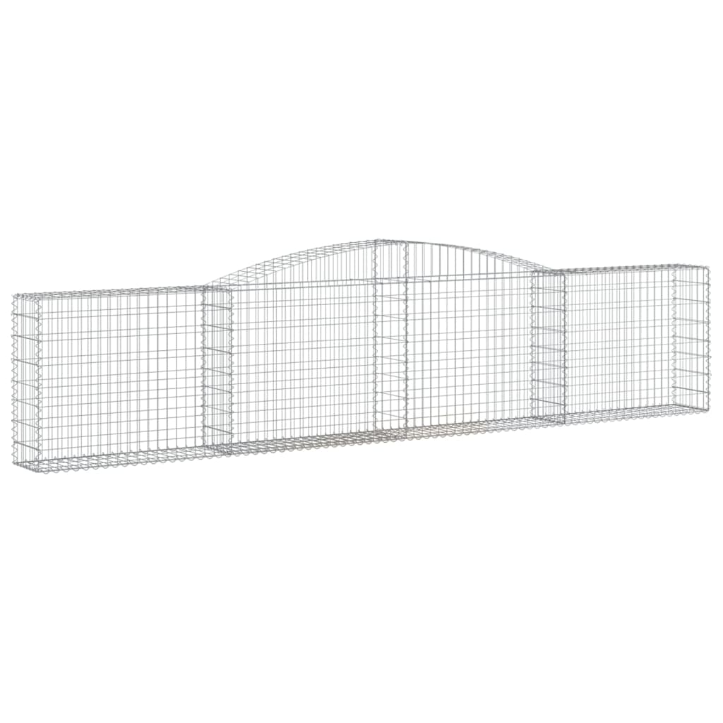 Lučne gabionske košare 5 kom 400x30x80/100 cm pocinčano željezo