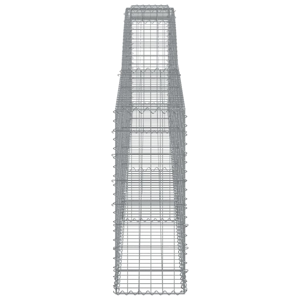 Lučne gabionske košare 5 kom 400x30x80/100 cm pocinčano željezo