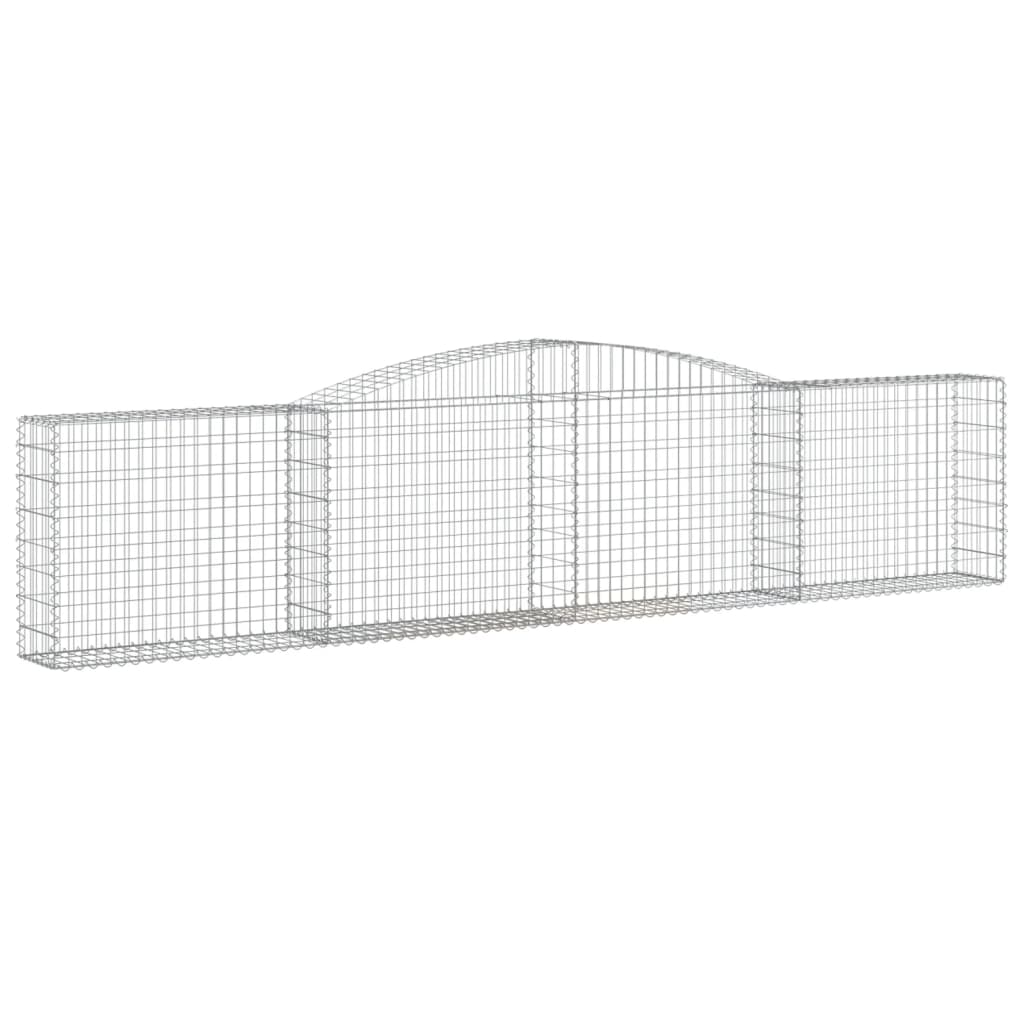 Lučne gabionske košare 25 kom 400x30x80/100cm pocinčano željezo