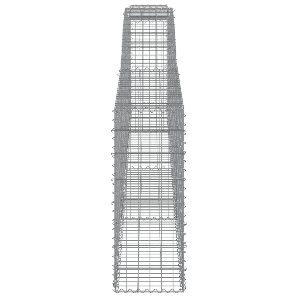 Lučne gabionske košare 25 kom 400x30x80/100cm pocinčano željezo