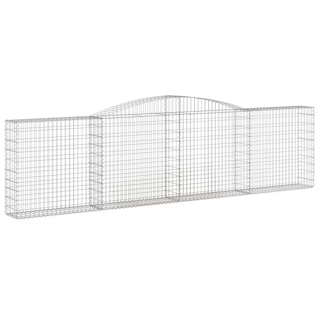 Lučne gabionske košare 2 kom 400x30x100/120cm pocinčano željezo