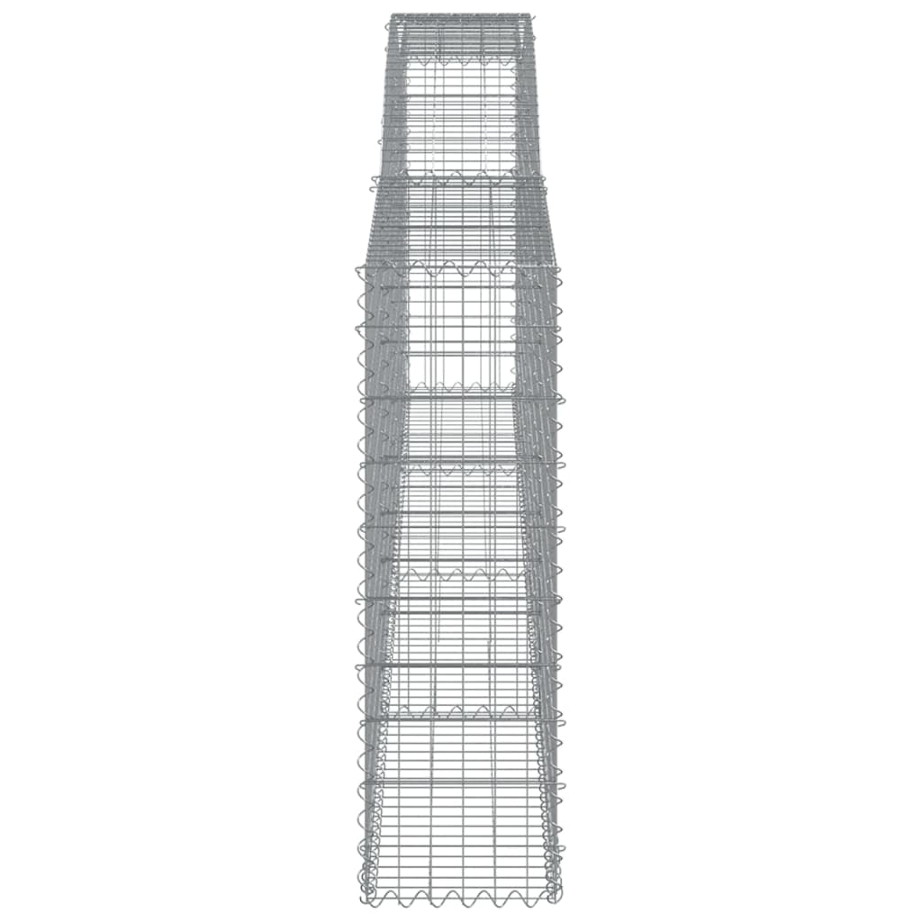 Lučne gabionske košare 3 kom 400x30x100/120cm pocinčano željezo