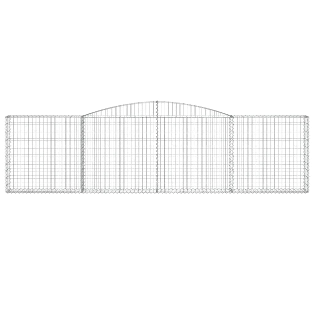 Lučne gabionske košare 4 kom 400x30x100/120cm pocinčano željezo