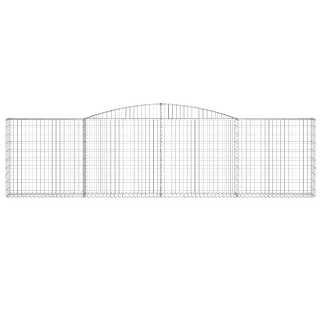 Lučne gabionske košare 6 kom 400x30x100/120cm pocinčano željezo