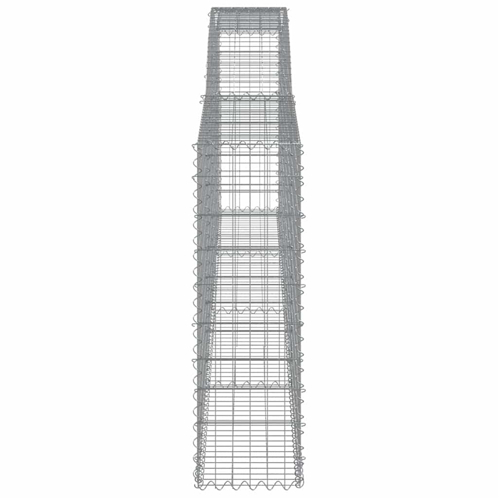Lučne gabionske košare 8 kom 400x30x100/120cm pocinčano željezo