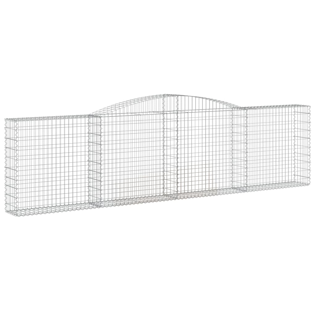 Lučne gabionske košare 9 kom 400x30x100/120cm pocinčano željezo