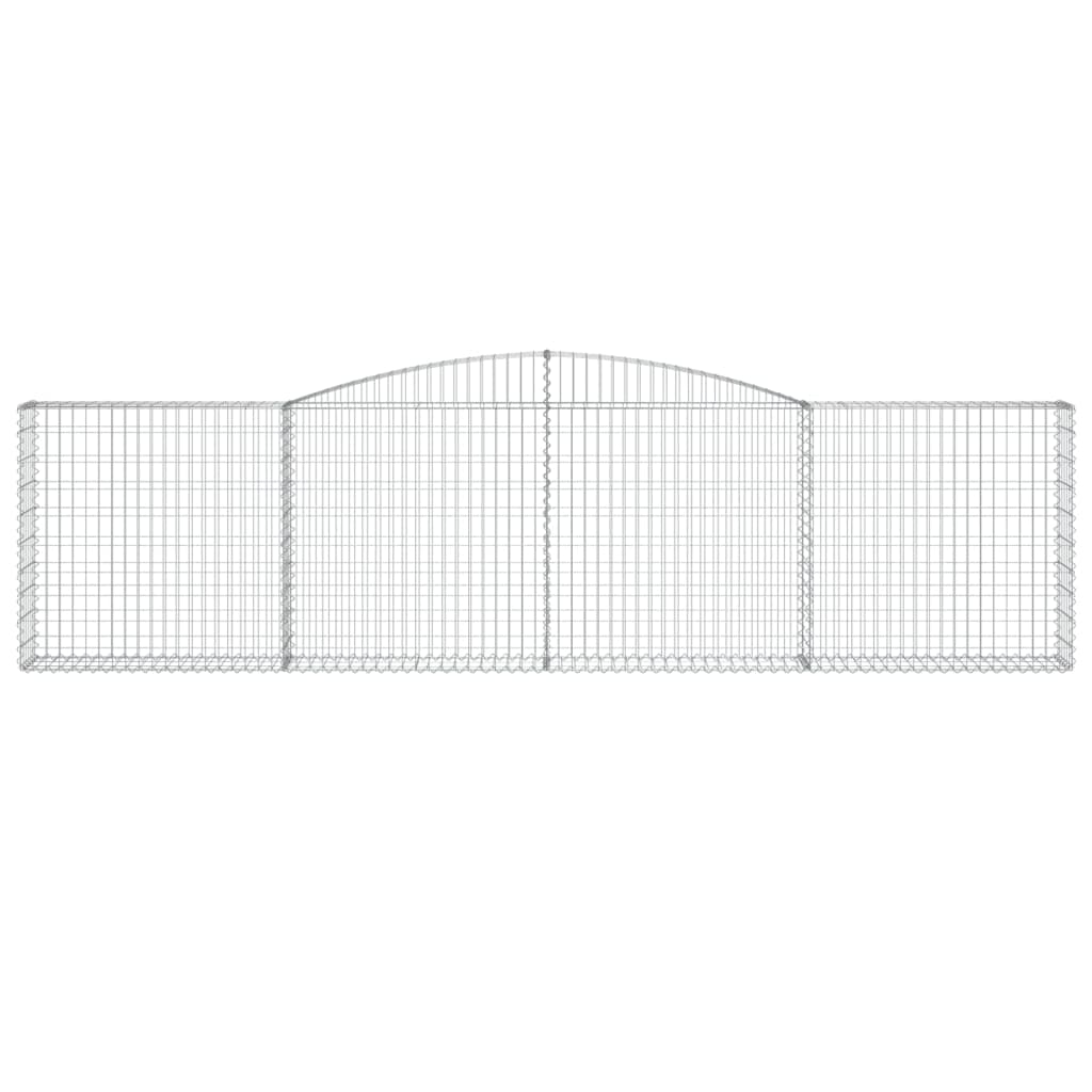 Lučne gabionske košare 15kom 400x30x100/120cm pocinčano željezo