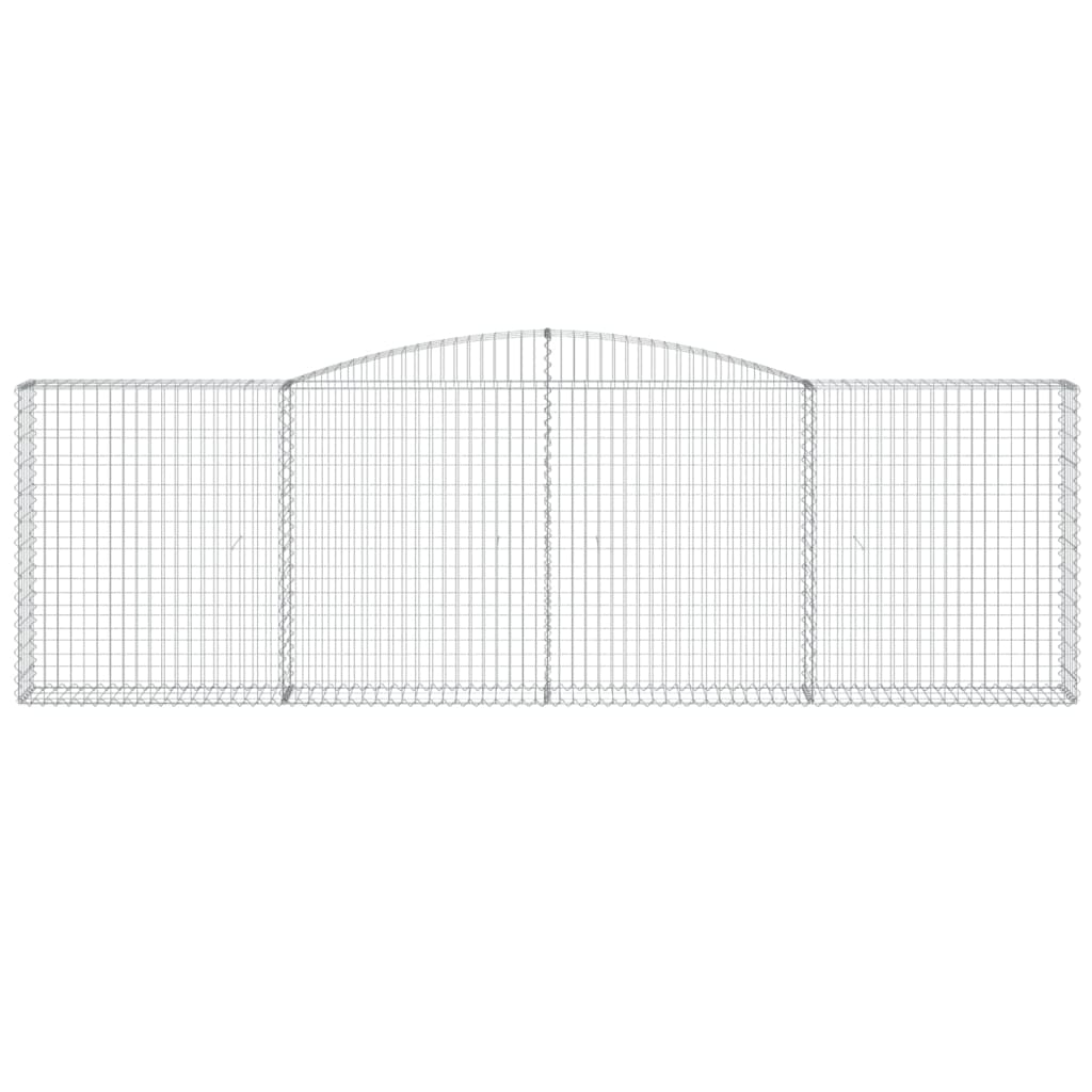 Lučne gabionske košare 2 kom 400x30x120/140cm pocinčano željezo