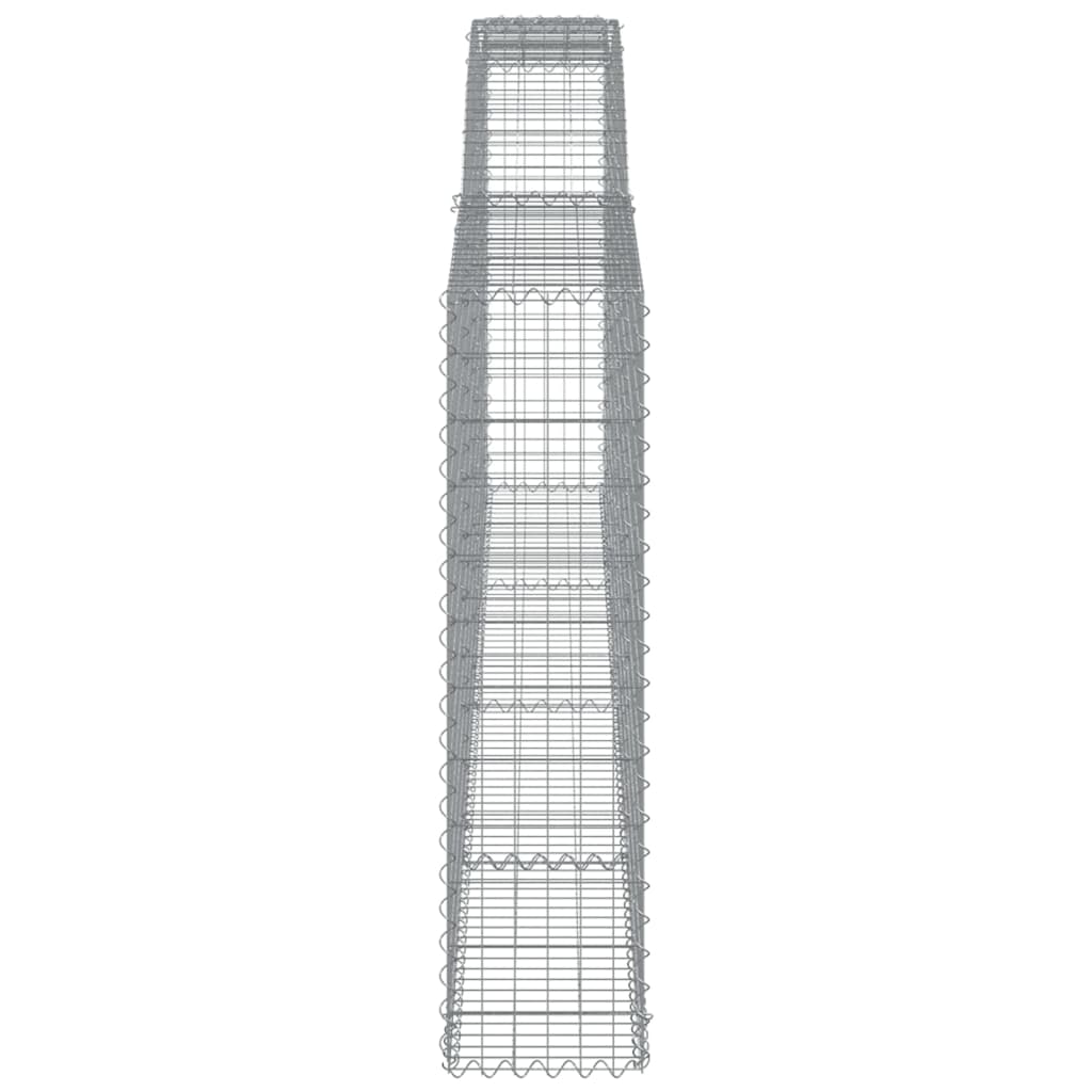 Lučne gabionske košare 4 kom 400x30x120/140cm pocinčano željezo