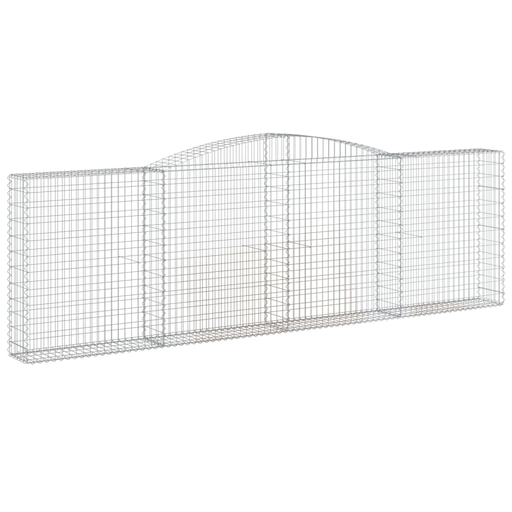 Lučne gabionske košare 7 kom 400x30x120/140cm pocinčano željezo