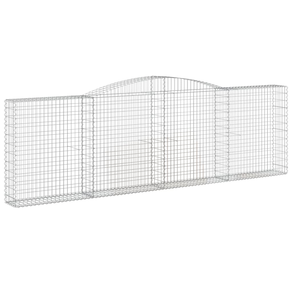 Lučne gabionske košare 10kom 400x30x120/140cm pocinčano željezo
