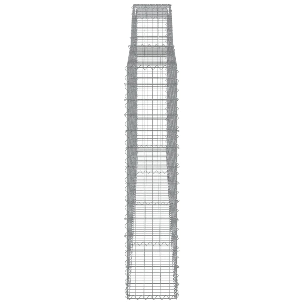 Lučne gabionske košare 4 kom 400x30x40/60 cm pocinčano željezo