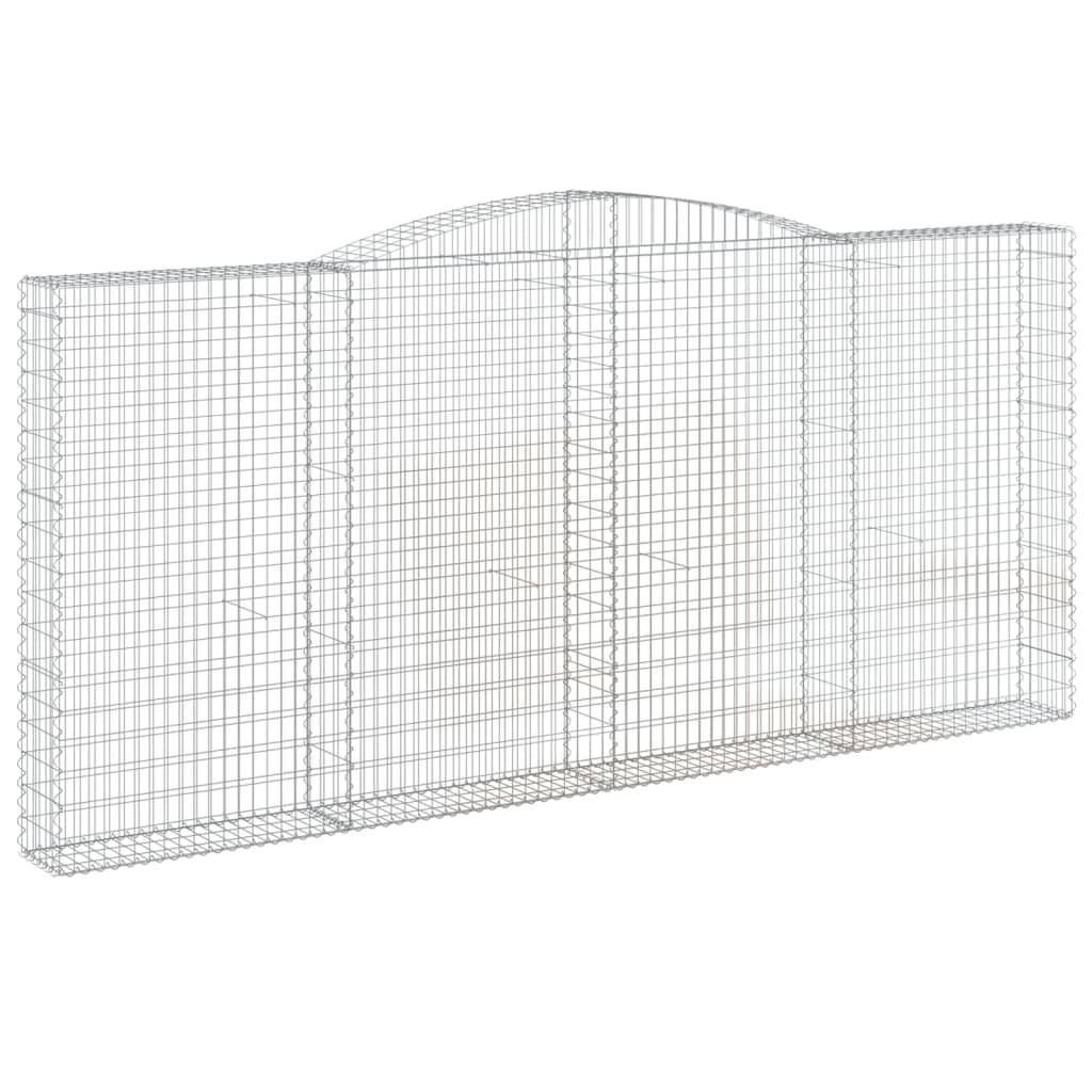 Lučne gabionske košare 3 kom 400x30x180/200cm pocinčano željezo