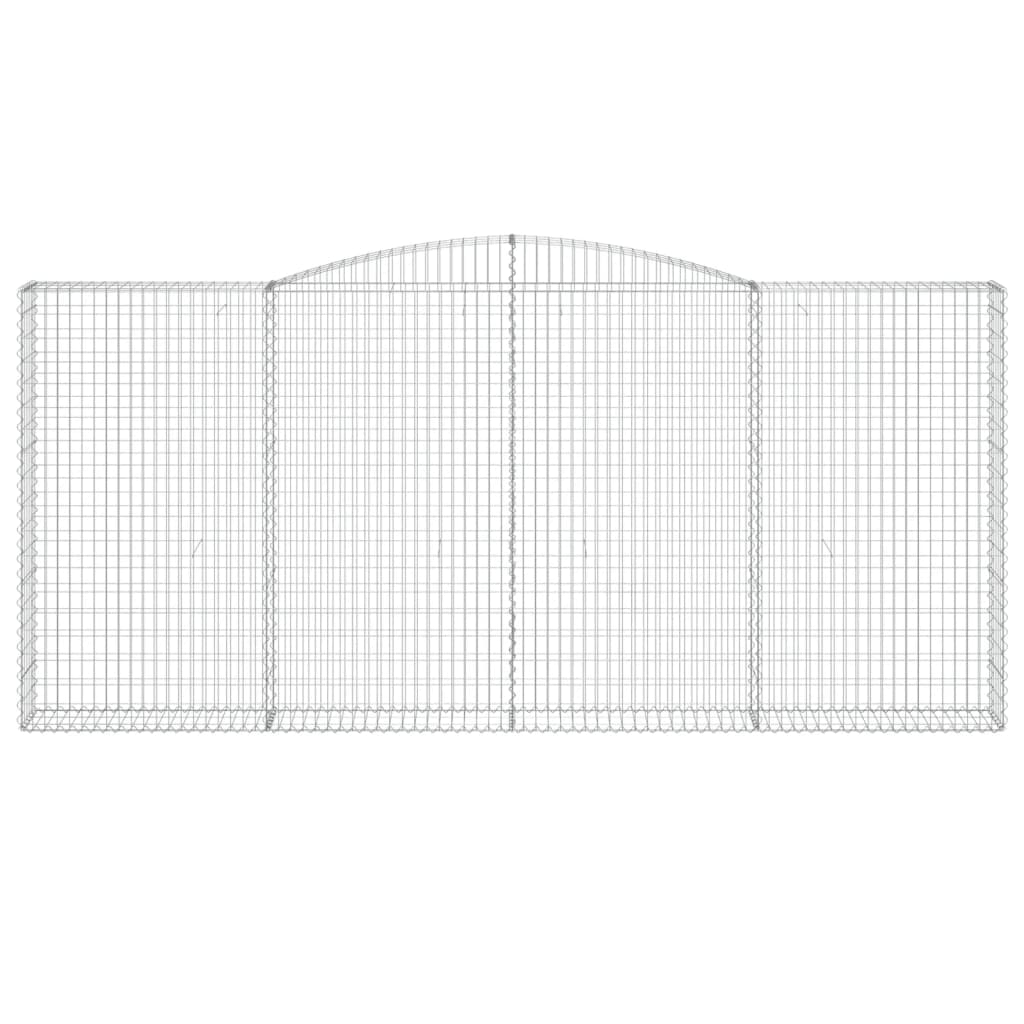 Lučne gabionske košare 8 kom 400x30x180/200cm pocinčano željezo