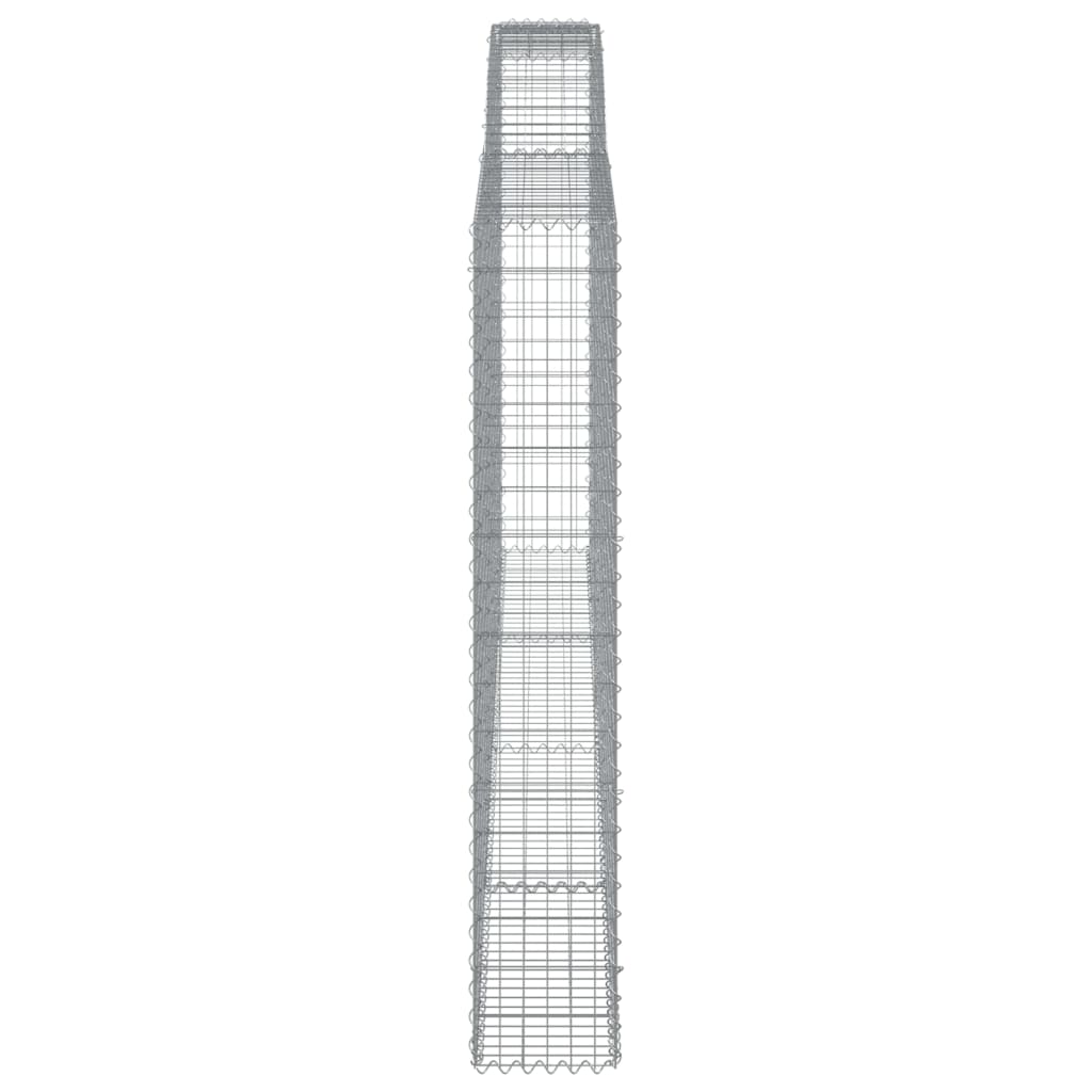 Lučne gabionske košare 9 kom 400x30x180/200cm pocinčano željezo