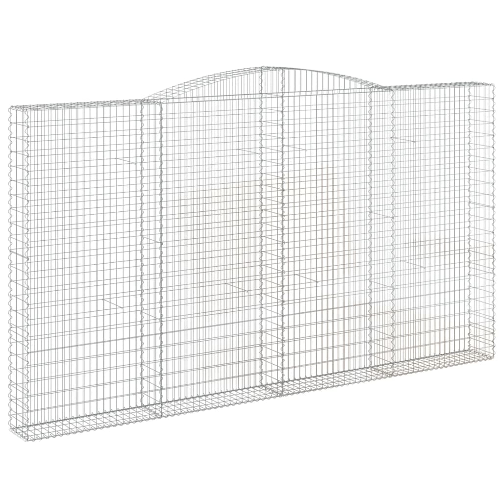 Lučne gabionske košare 6 kom 400x30x220/240cm pocinčano željezo