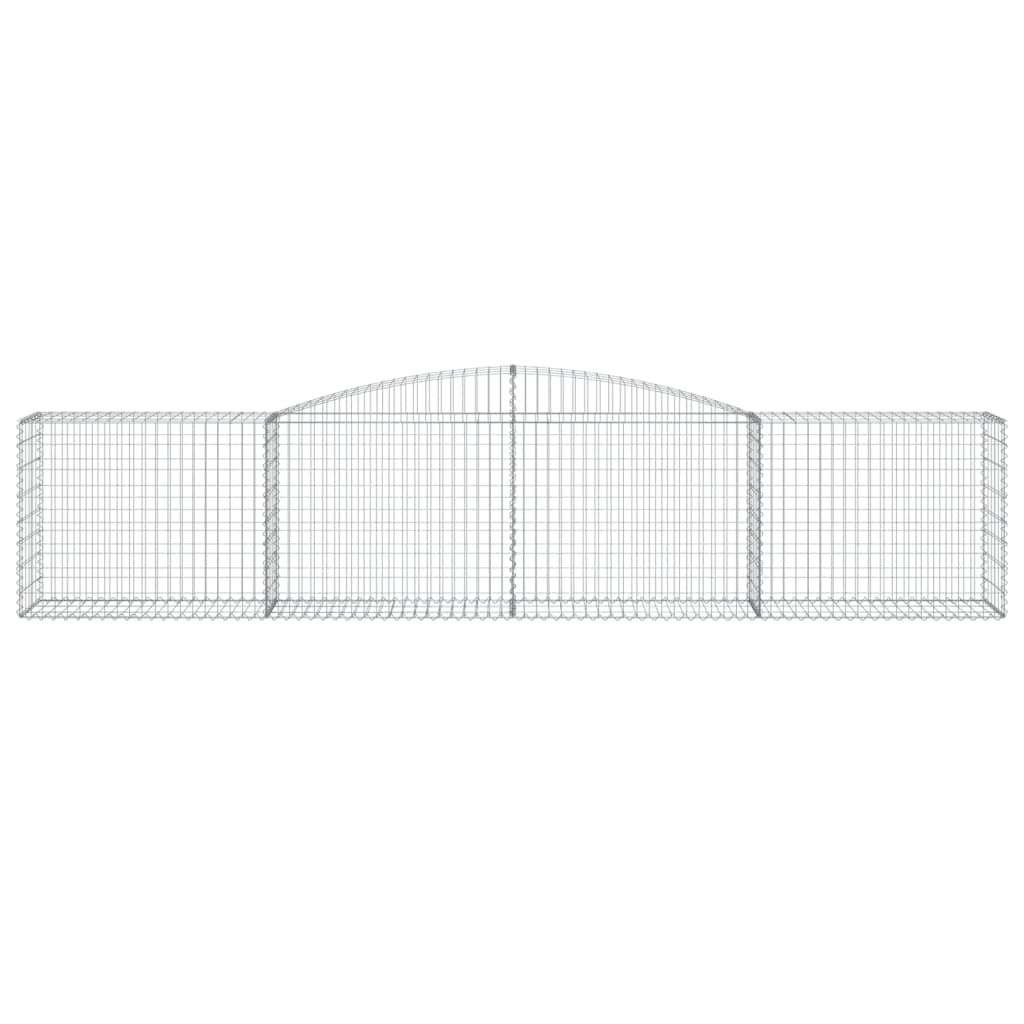 Lučne gabionske košare 4 kom 400x50x80/100 cm pocinčano željezo