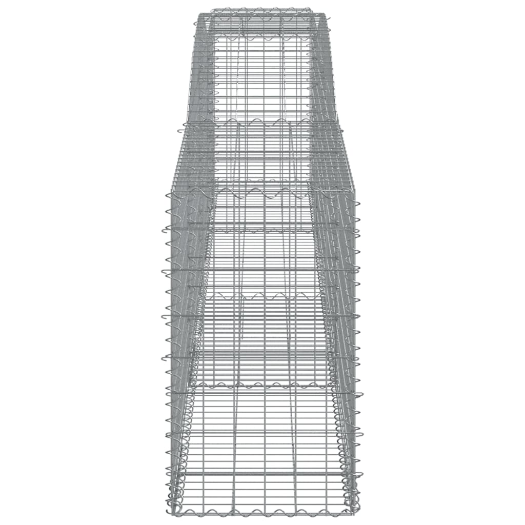 Lučne gabionske košare 4 kom 400x50x80/100 cm pocinčano željezo