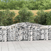Lučne gabionske košare 4 kom 400x50x80/100 cm pocinčano željezo