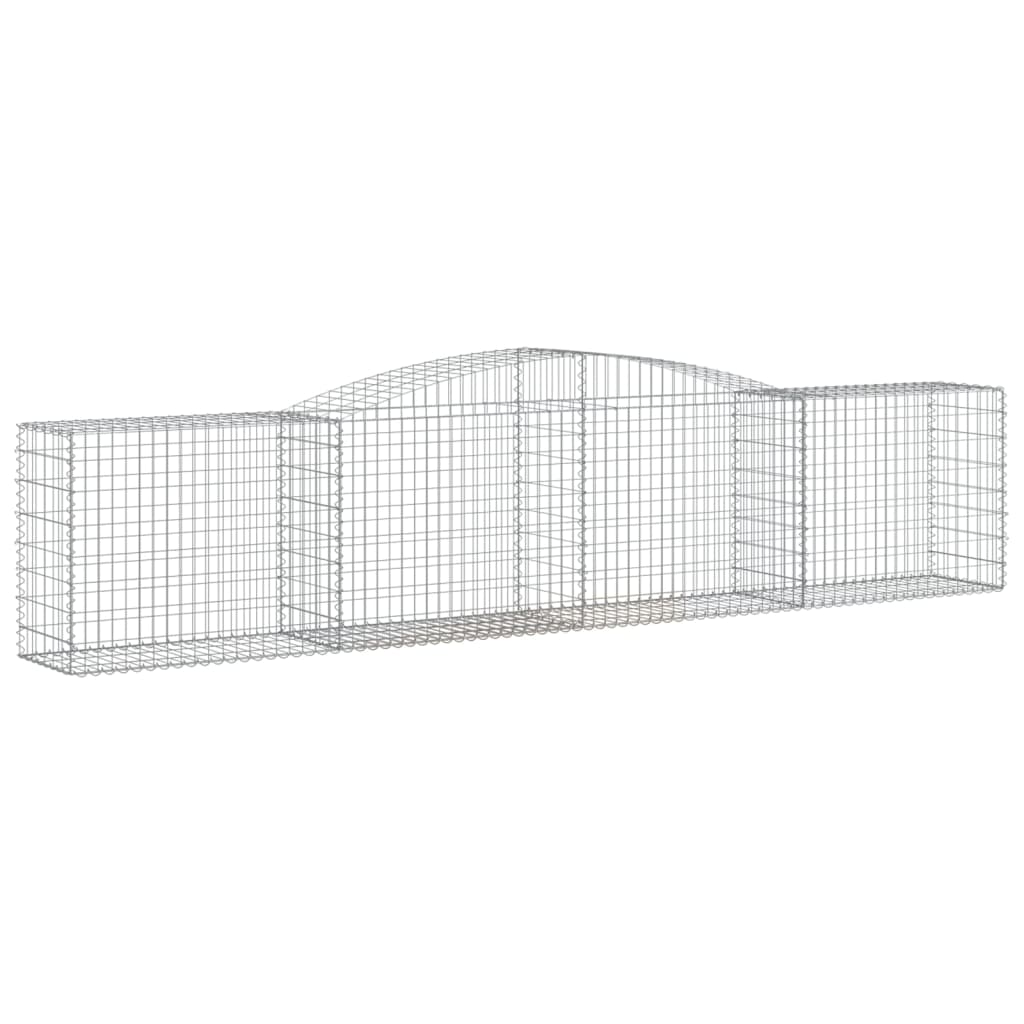 Lučne gabionske košare 7 kom 400x50x80/100 cm pocinčano željezo