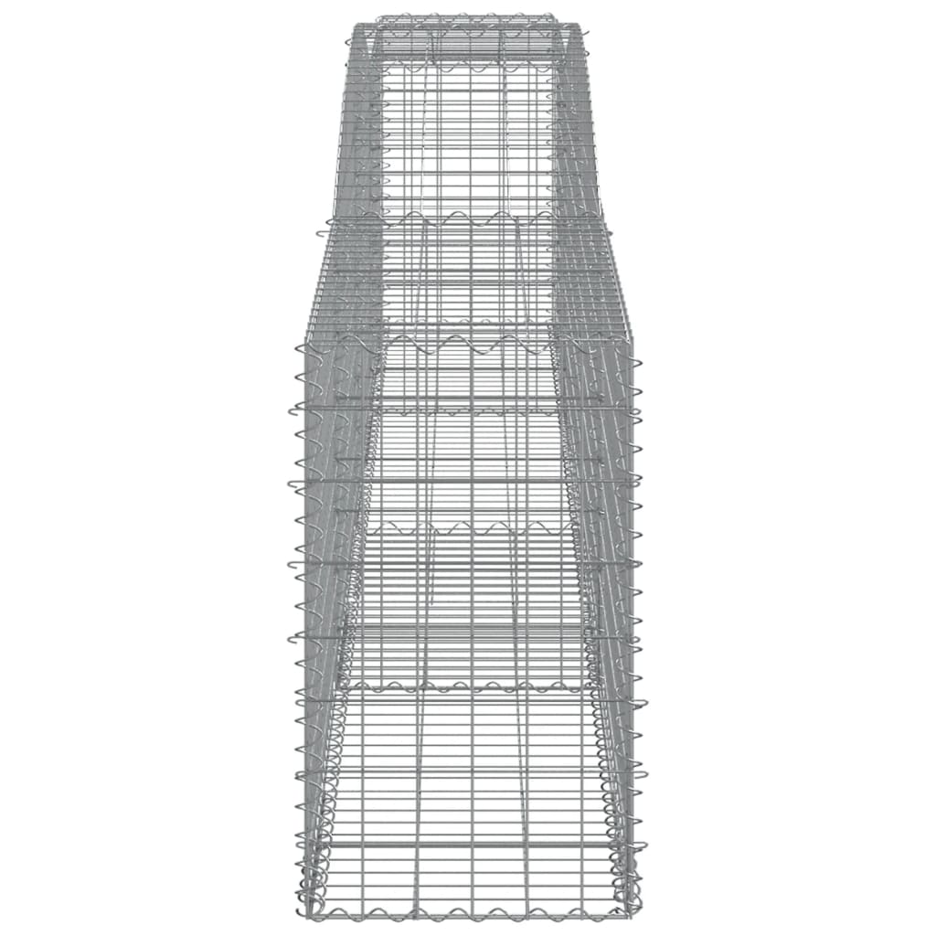 Lučne gabionske košare 8 kom 400x50x80/100 cm pocinčano željezo