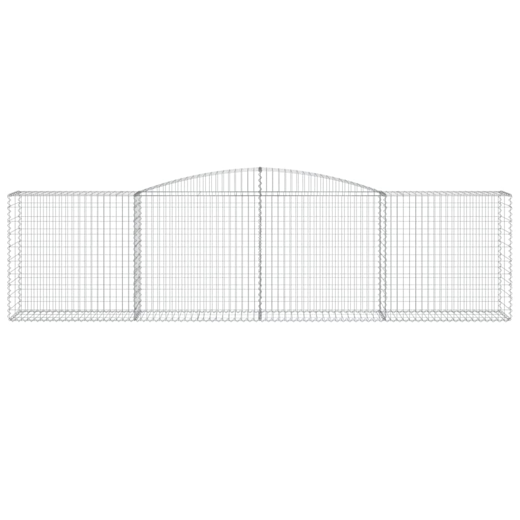Lučne gabionske košare 2 kom 400x50x100/120cm pocinčano željezo