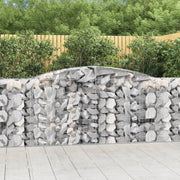 Lučne gabionske košare 2 kom 400x50x100/120cm pocinčano željezo