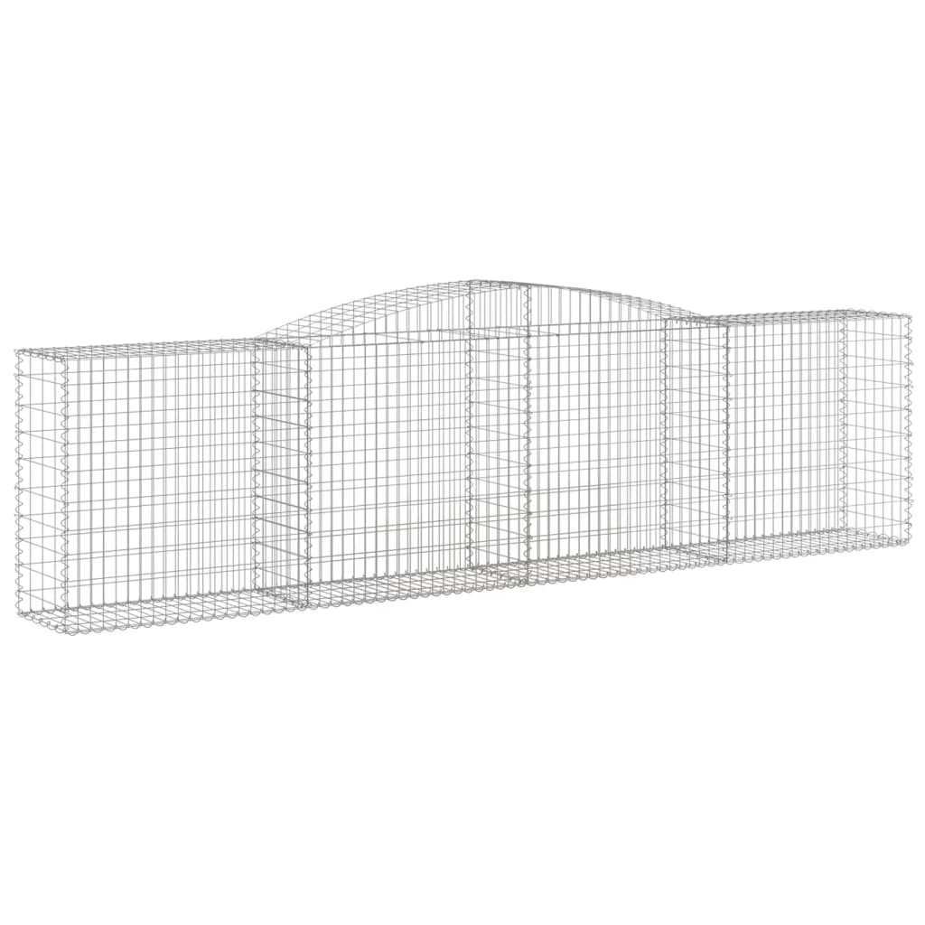Lučne gabionske košare 10kom 400x50x100/120cm pocinčano željezo