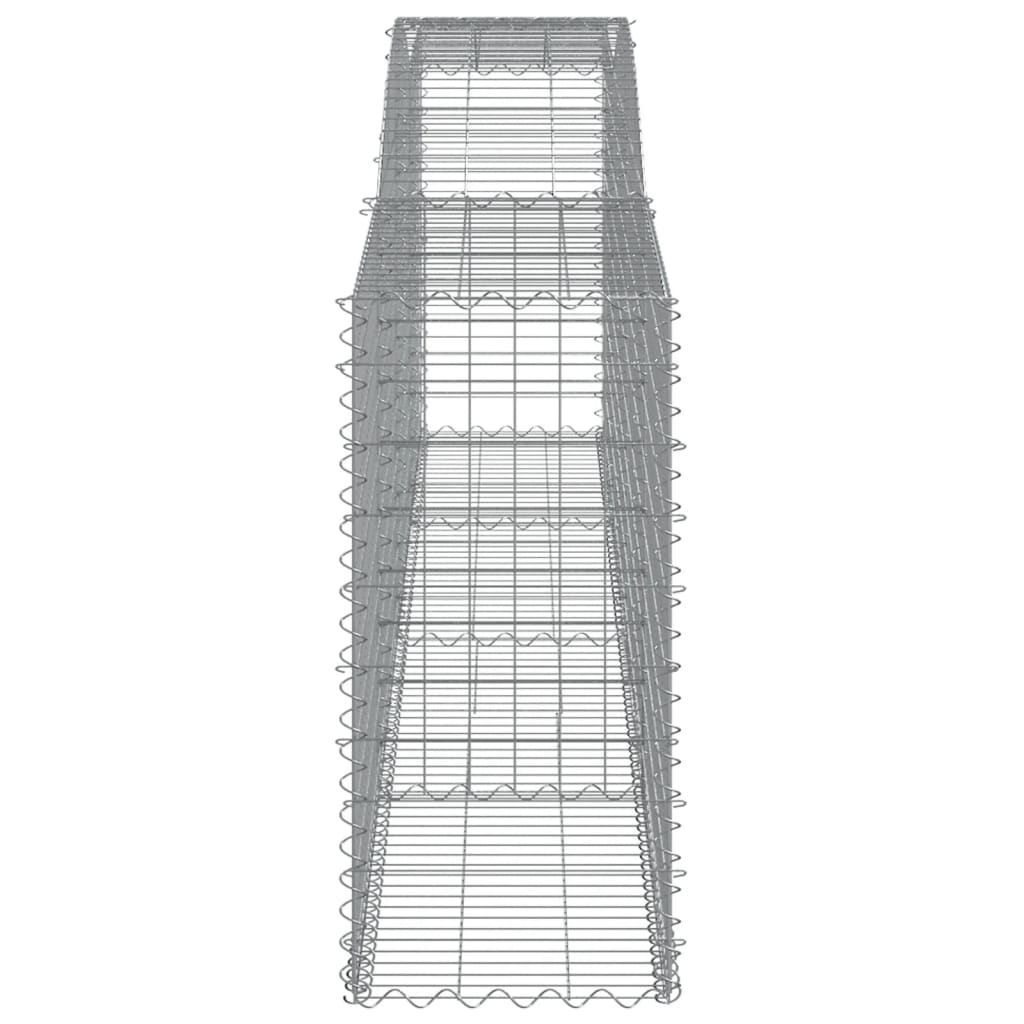 Lučne gabionske košare 10kom 400x50x100/120cm pocinčano željezo